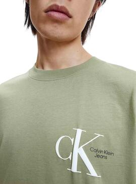 T-Shirt Calvin Klein Dynamic Verde Homem