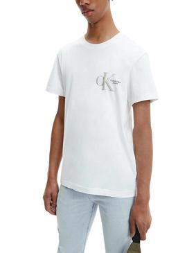 T-Shirt Calvin Klein Dynamic Branco para Homem