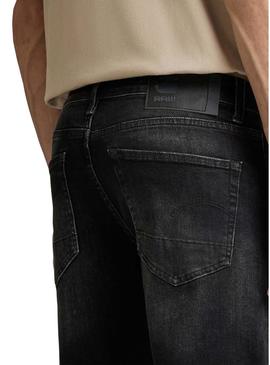 Bermuda Denim G-Star 3301 Slim Preto para Homem