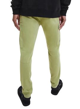 Calças Calvin Klein Cargo Verde Homem