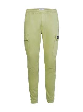 Calças Calvin Klein Cargo Verde Homem