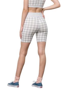 Leggings Ciclistas Vans Mixed Up Gingham Malva Mulher