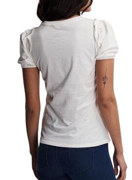 T-Shirt Naf Naf Resort Club Branco para Mulher