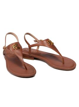 Sandálias Polo Ralph Lauren Ellington marrom Mulher
