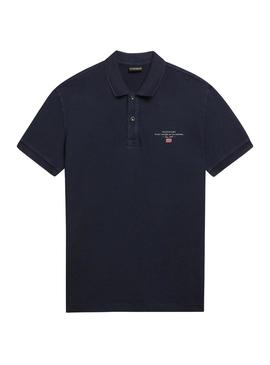 Polo Napapijri Elbas Azul Marinho para Homem