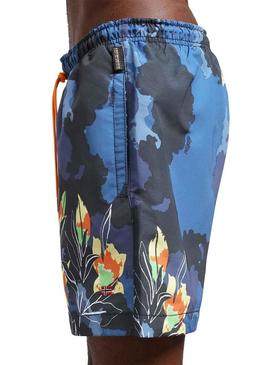 Swimsuit Napapijri Vail Estampado Azul para Homem