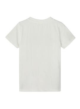 T-Shirt Name It Frido Ready Branco para Menina