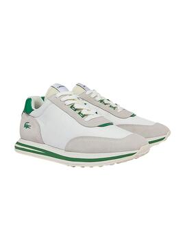 Sapatilhas Lacoste L Spin Branco e Verde Homem