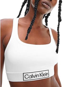 Soutien Calvin Klein Unlined Branco para Mulher