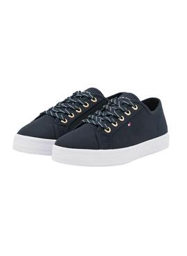Sapatilhas Tommy Hilfiger Essential Azul Marinho Mulher