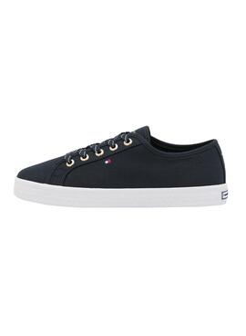 Sapatilhas Tommy Hilfiger Essential Azul Marinho Mulher
