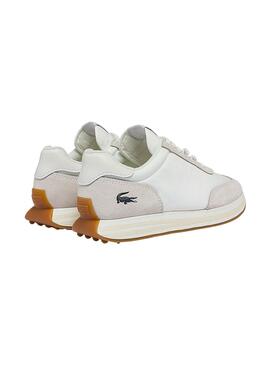 Sapatilhas Lacoste L Spin Branco e Bege Mulher