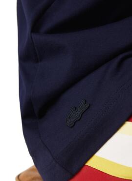 T-Shirt Lacoste Made in France Marina para Homem