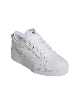 Tênis Adidas Nizza Plataforma Brancos para Mulher