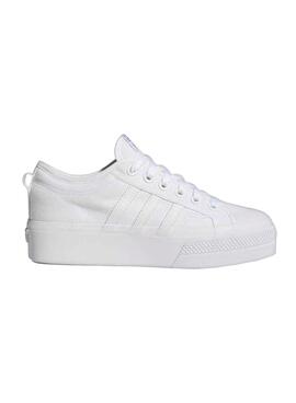 Tênis Adidas Nizza Plataforma Brancos para Mulher