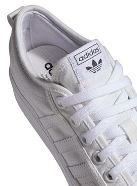 Tênis Adidas Nizza Plataforma Brancos para Mulher