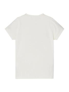 T-Shirt Name It Jesa Branco para Menina