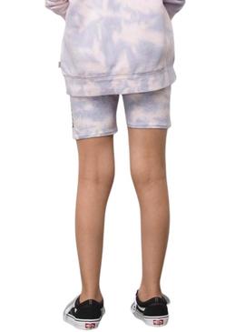 Shorts Vans Water Wash Rosa e Malva para Menina