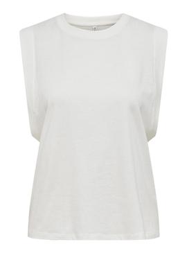 T-Shirt Only Maja Branco para Mulher