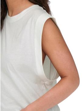 T-Shirt Only Maja Branco para Mulher