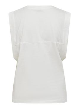 T-Shirt Only Maja Branco para Mulher