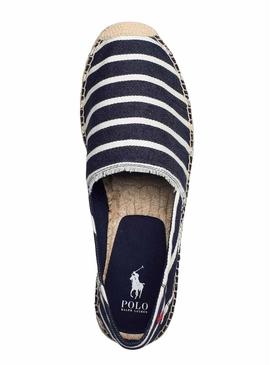 Alpercatas Polo Ralph Lauren Listras Azul Marinho Homem