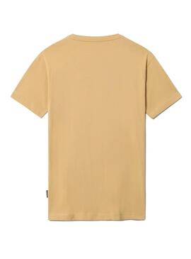 T-Shirt Napapijri Sella Camel Unissex