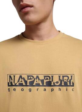 T-Shirt Napapijri Sella Camel Unissex