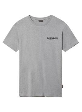 T-Shirt Napapijri Quintino Cinza Unissex