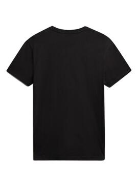 T-Shirt Napapijri Ice Preto para Homem