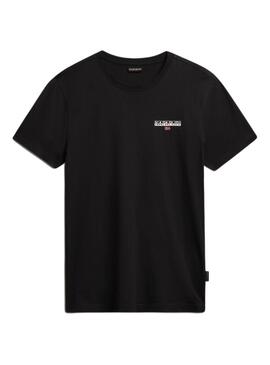 T-Shirt Napapijri Ice Preto para Homem