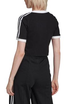 Top Crop Adidas Adicolor Preto Mulher