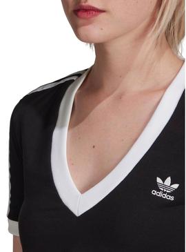 Top Crop Adidas Adicolor Preto Mulher