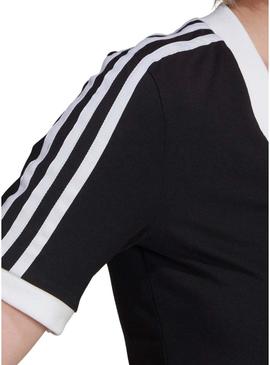 Top Crop Adidas Adicolor Preto Mulher