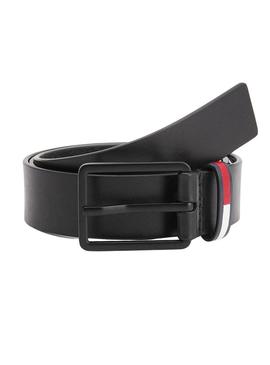Cinto Tommy Jeans Elevated Preto para Homem