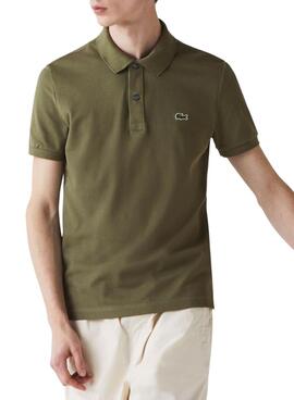 Polo Lacoste Slim Fit Verde Homem