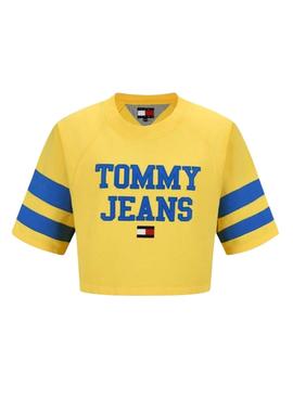 Sweat Tommy Jeans POP DROP Amarelo para Mulher