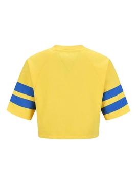 Sweat Tommy Jeans POP DROP Amarelo para Mulher