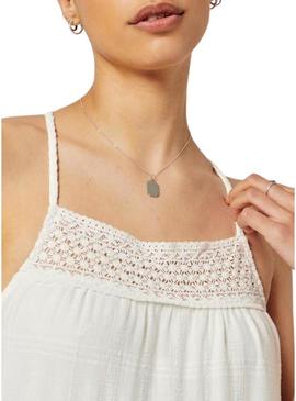 Vestido Superdry Vintage Lace Cami Branco Mulher