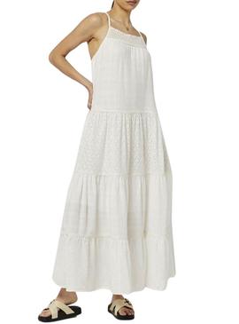 Vestido Superdry Vintage Lace Cami Branco Mulher