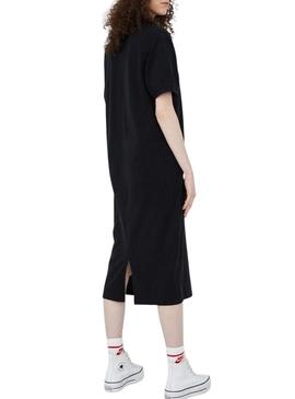 Vestido Tommy Jeans Solid Strech Preto para Mulher