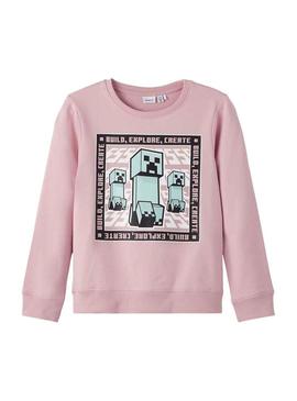 Sweat Name It Jassana Minecraft Rosa Mulher