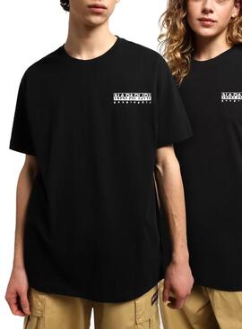 T-Shirt Napapijri Quintino Preto Mulher e Homem