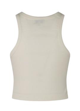 Crop Top Pepe Jeans Piera Branco para Mulher