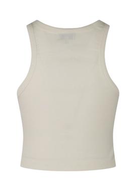 Crop Top Pepe Jeans Piera Branco para Mulher