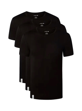 T-Shirts Lacoste 3 Pack Preto para Homem