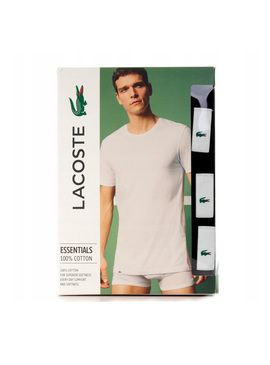 T-Shirts Lacoste 3 Pack Preto para Homem