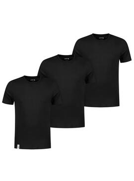 T-Shirts Lacoste 3 Pack Preto para Homem