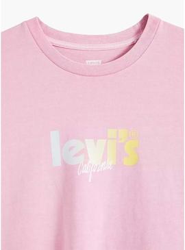 T-Shirt Levis Graphic Classic Rosa para Mulher