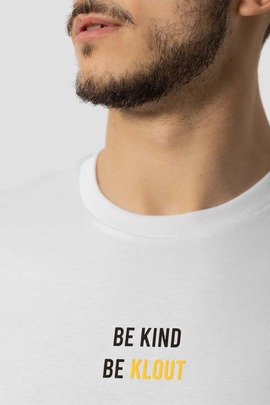T-Shirt Klout Recycle Branco para Homem e Mulher